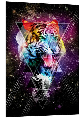 Foam board print Cosmic Tiger