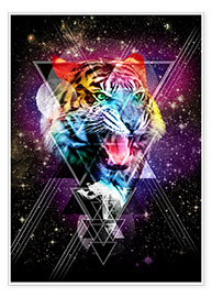 Wall print  Cosmic Tiger - Ali Gulec