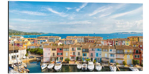 Tableau en aluminium Port Grimaud in the Gulf of St. Tropez