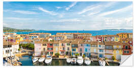 Selvklæbende plakat Port Grimaud in the Gulf of St. Tropez