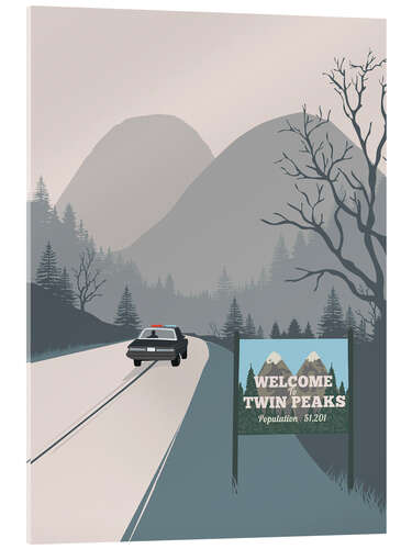 Acrylic print Welcome to Twin Peaks
