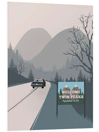 Foam board print Welcome to Twin Peaks