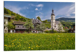 Alumiinitaulu Spring freshness in Ramsau in Upper Bavaria (Germany)