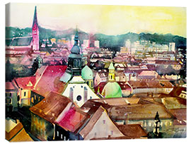 Quadro em tela Graz, view to the cathedral