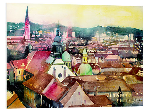 PVC-taulu Graz, view to the cathedral