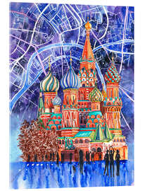 Acrylic print Red Square, Moscow, Russia