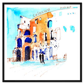 Gerahmter Kunstdruck Römisches Kolosseum, Italien