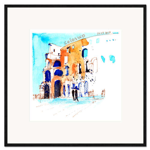 Framed art print Roman Colosseum, Italy