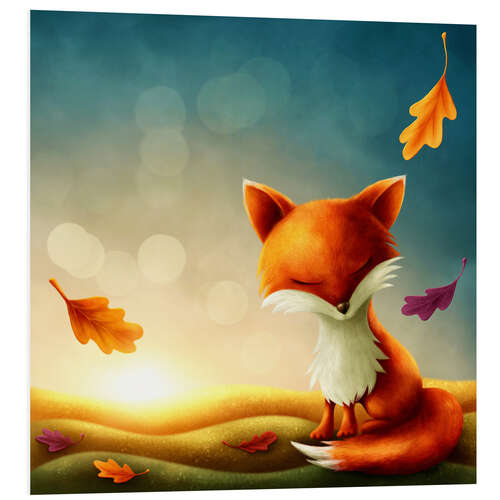 Foam board print Little red fox