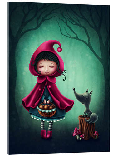 Cuadro de metacrilato Little Red Riding Hood in the woods