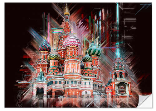 Wall sticker Moscow Basilica Cathedral