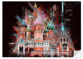Wall sticker Moscow Basilica Cathedral