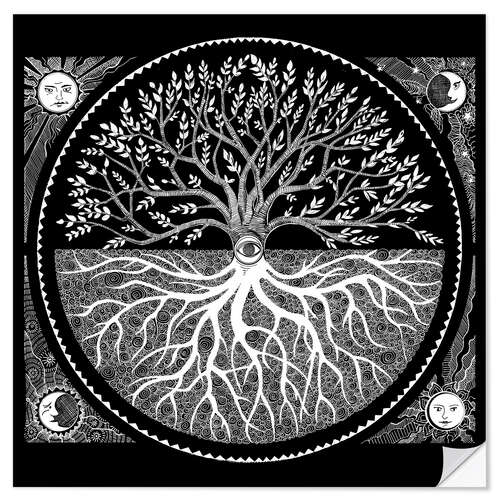 Naklejka na ścianę Druid tree of life