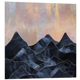 Foam board print Mountainscape