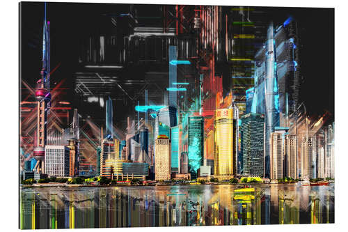 Gallery print Shanghai Skyline