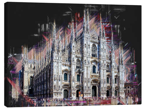 Tableau sur toile Duomo di Milano the Cathedral of Milan