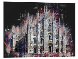 Foam board print Duomo di Milano the Cathedral of Milan