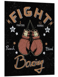 Foam board print boxing match