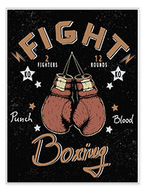 Poster  boxing match