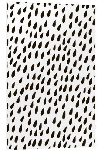 PVC print Raindrops pattern