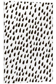 Foam board print Raindrops pattern