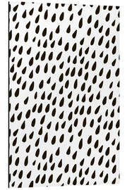 Magnettafel Regentropfen Muster