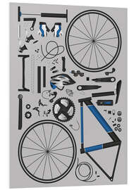 Foam board print Bike skeleton