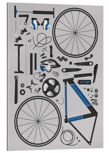 Gallery print Bike skeleton