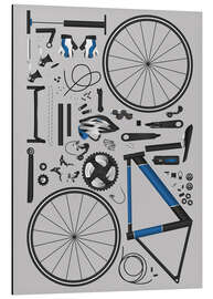 Magnettafel Bike Skelett