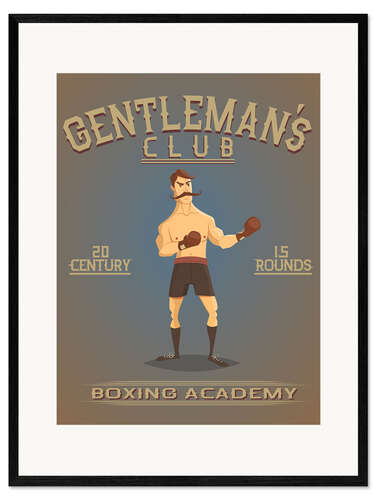 Gerahmter Kunstdruck Boxing Academy