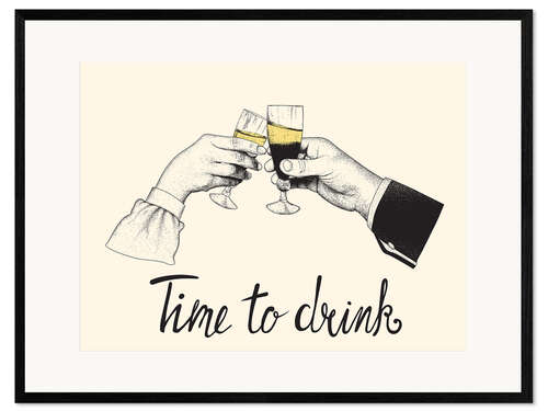 Framed art print Time to drink