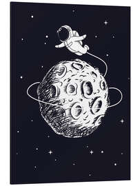 Magnettafel Flug um den Mond