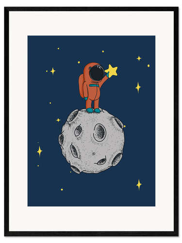 Plakat artystyczny premium w ramie Read for the stars