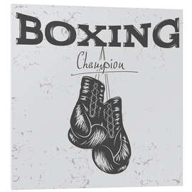 Quadro em PVC Boxing champion