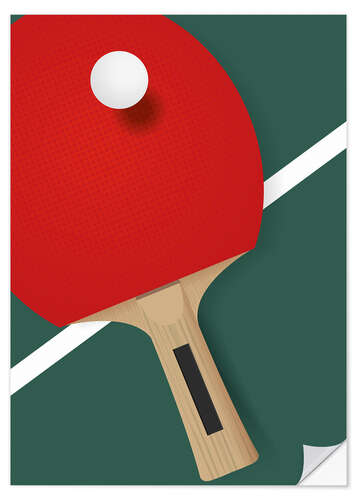 Wall sticker Table tennis - minimalist