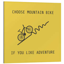 Magnettafel Mountainbike für Bergsteiger