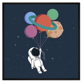 Gerahmter Kunstdruck Weltraumreise
