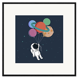 Framed art print Space journey