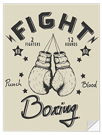 Wandsticker Fight - Boxing