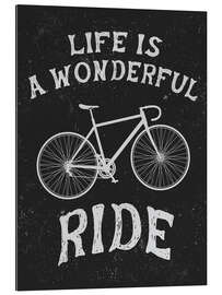 Quadro em plexi-alumínio Life is a wonderful ride