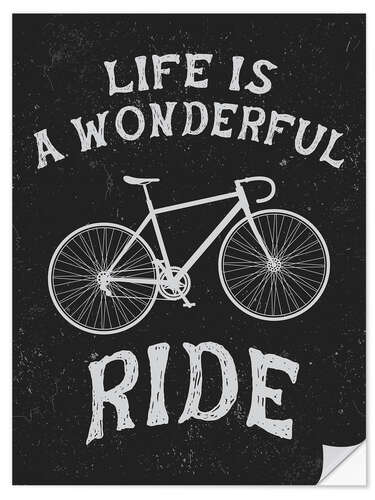 Wandsticker Life is a wonderful ride