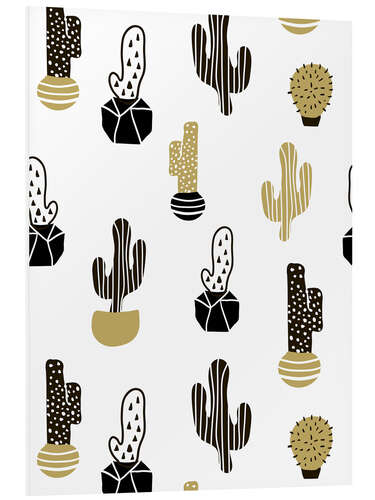 Quadro em PVC Cacti pattern