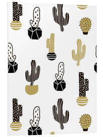 Foam board print Cacti pattern