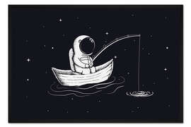 Gerahmter Kunstdruck Weltraum-Angler