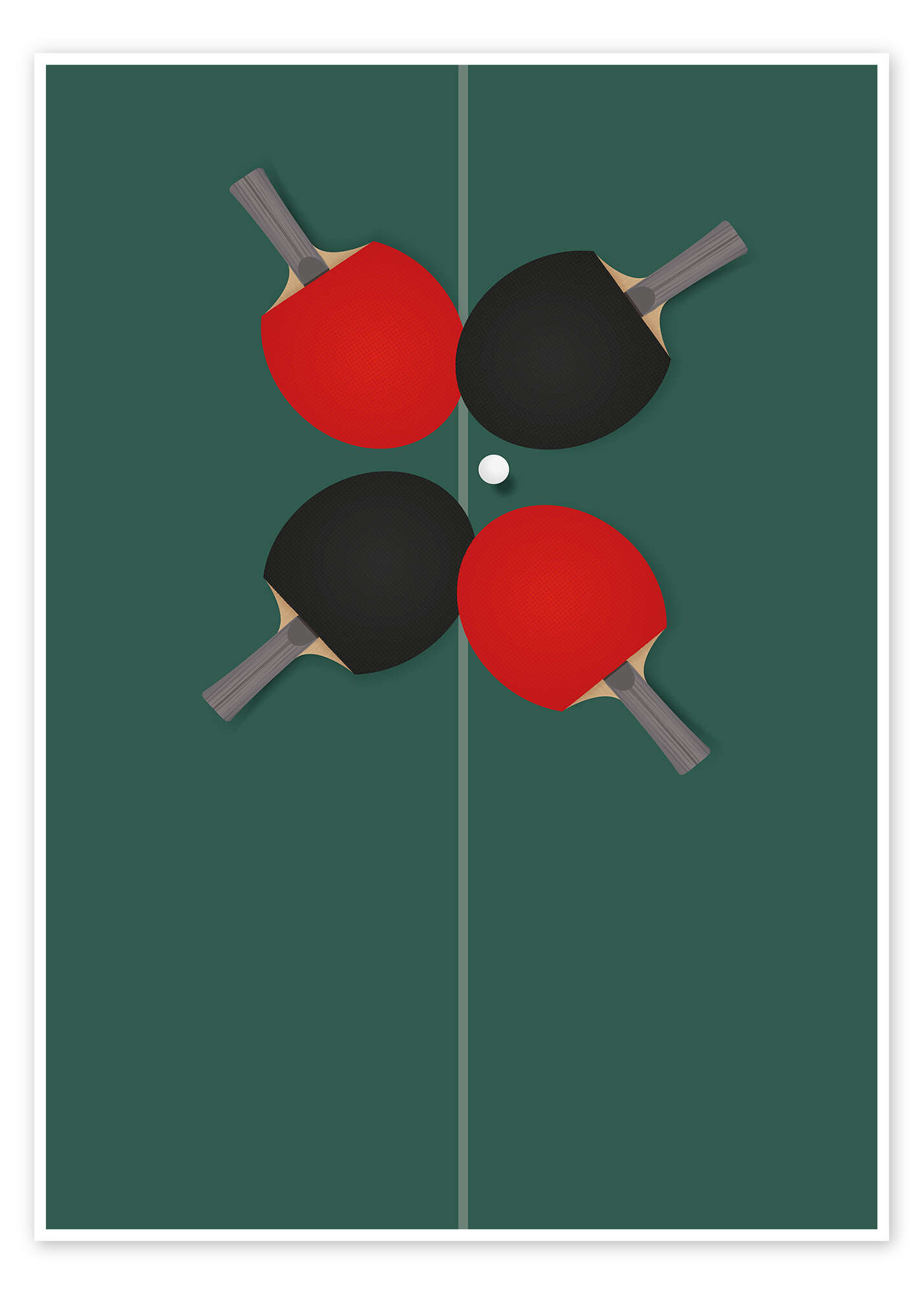 Ping Pong Table Poster