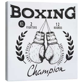 Stampa su tela Boxing champion