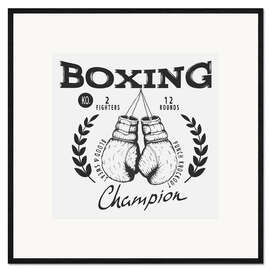 Kehystetty taidepainatus Boxing champion