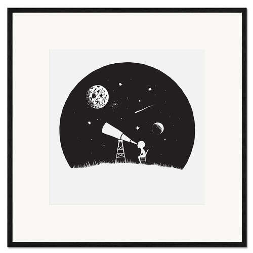 Framed art print Looking into the stars