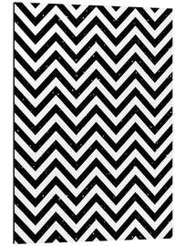 Magnettafel Fischgrätmuster schwarzweiß