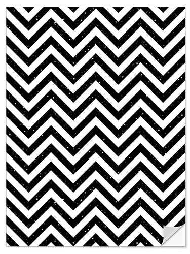 Autocolante decorativo Herringbone pattern black and white